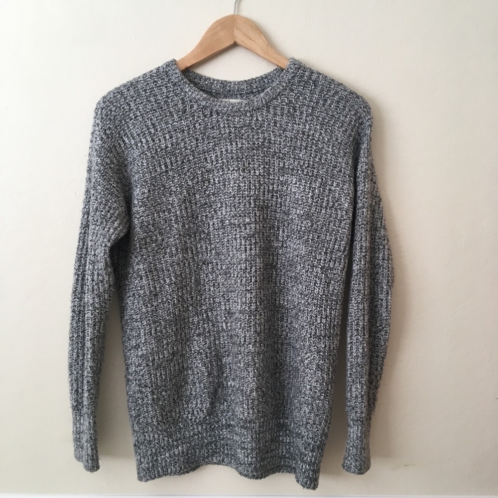 Abercrombie & Fitch Grey Marled Sweater